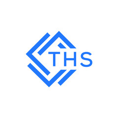 THS technology letter logo design on white  background. THS creative initials technology letter logo concept. THS technology letter design.