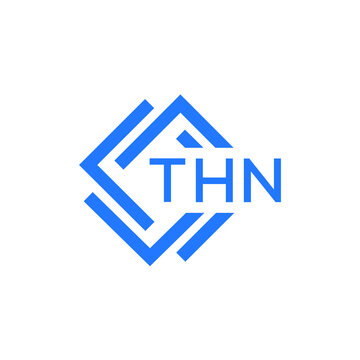 THN technology letter logo design on white  background. THN creative initials technology letter logo concept. THN technology letter design.
