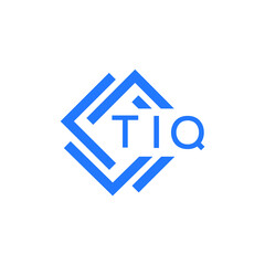 TIQ technology letter logo design on white  background. TIQ creative initials technology letter logo concept. TIQ technology letter design.