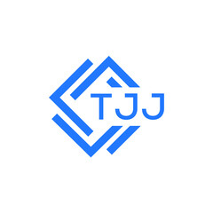 TJJ technology letter logo design on white  background. TJJ creative initials technology letter logo concept. TJJ technology letter design.