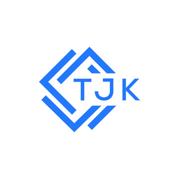 TJK technology letter logo design on white  background. TJK creative initials technology letter logo concept. TJK technology letter design.