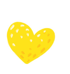 Yellow heat love lemon texture cartoon illustration
