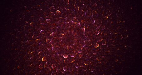 3D rendering abstract round light background