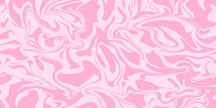 Pink marble acrylic swirl seamless pattern, ice cream texture, watercolor marble background. 