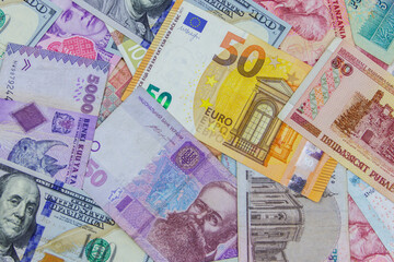 Business background of currencies from different countries