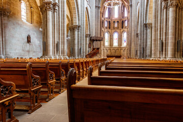 Interior of St. Peter's Cathedral, Geneva, Switzerland