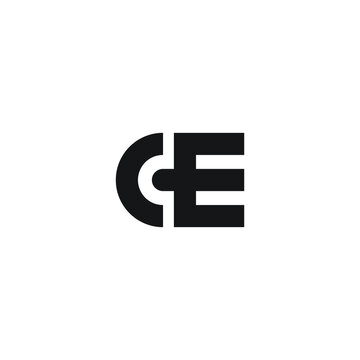 CE or ec logo design vector templates 