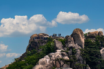 Fototapeta na wymiar Sinsundae(peak)-Bukhansan national park, Seoul, Korea
