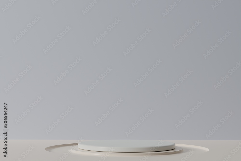 Poster display podium 3d rendering product background