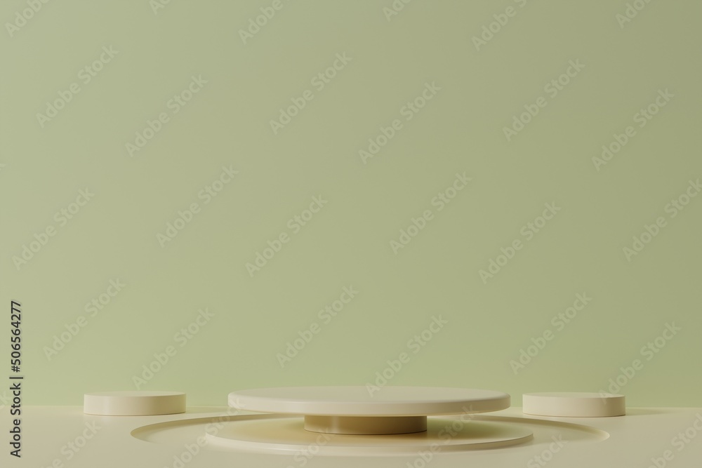 Poster minimalist empty product backdrop on 3d rendering