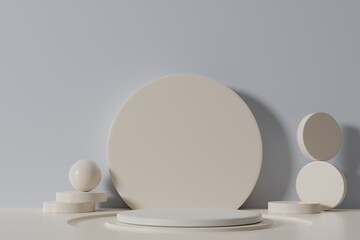 display podium scene 3d rendering product background