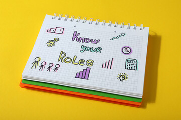 Obraz premium Concept of business roles and responsibilities, business concept