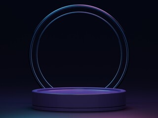 Premium Product Photography Platform Backdrop 3d rendering