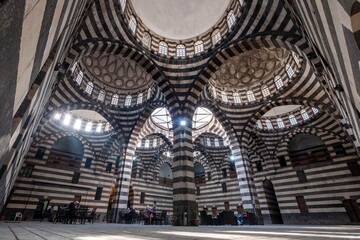 Historic architecture (Khan As'ad Pasha),the largest caravanserai in the Old City of Damascus