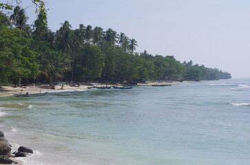 Coastline near Ujung Bocur, Krui, Indonesia