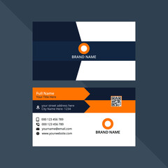 9.	modern business card template yellow black and white color 09