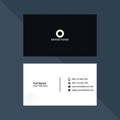 8.	Modern black and white and abstract background business card design 08
