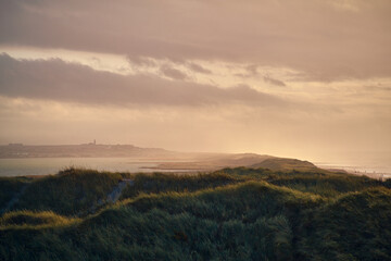 Sunset at the danish coast at Ferring. High quality photo