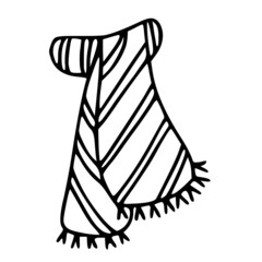 winter clothes elements: scarf