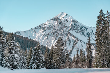 Views at Lac the Mines d'Or in the French Alps.