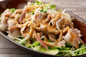 ゴマだれの冷しゃぶ