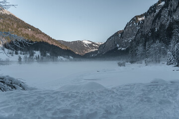 View at lake Montriond.