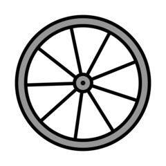 Fototapeta premium Bike Wheel Icon
