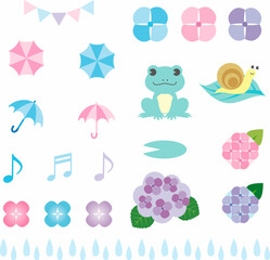 春 花 アイコン おしゃれ かわいい イラスト素材セット Anniversary Wall Mural Anniversa Ribbon S