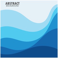 ABSTRACT WAVE BACKGROUND DESIGN WITH BLUE COMBINATION VECTOR