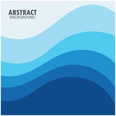ABSTRACT WAVE BACKGROUND DESIGN WITH BLUE COMBINATION VECTOR