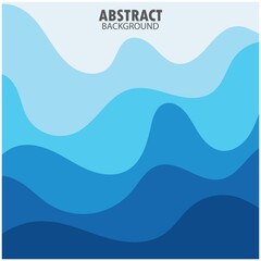 Fototapeta na wymiar ABSTRACT WAVE BACKGROUND DESIGN WITH BLUE COMBINATION VECTOR