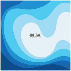 ABSTRACT WAVE BACKGROUND DESIGN WITH BLUE COMBINATION VECTOR