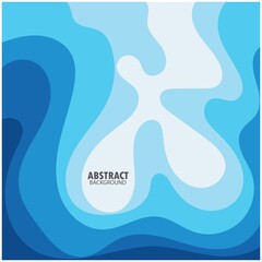 ABSTRACT WAVE BACKGROUND DESIGN WITH BLUE COMBINATION VECTOR