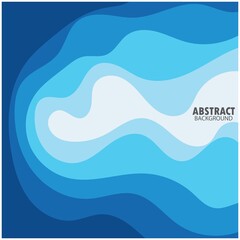 ABSTRACT WAVE BACKGROUND DESIGN WITH BLUE COMBINATION VECTOR