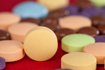 Obraz na płótnie Canvas medicinal product in the form of pills