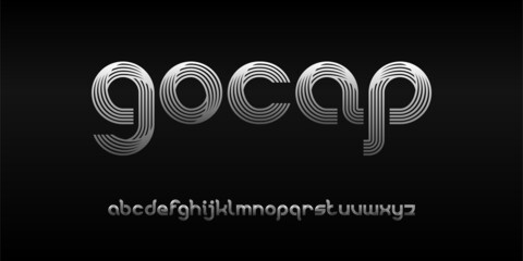 Abstract modern futuristic alphabet font. typography urban style fonts for technology, digital, movie, logo design