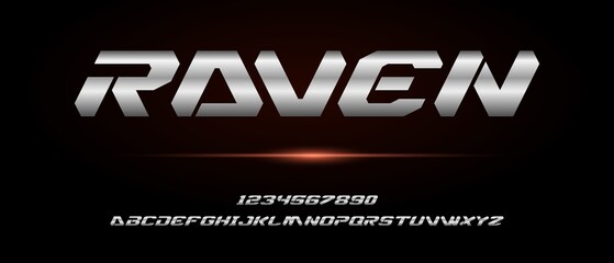 Sport digital modern futuristic alphabet font. typography urban style fonts for technology, digital, movie, logo design