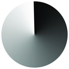 Collection of Round Decorative Border Frames with Clear Background. Ideal for vintage label designs.Shaded sphere in space with shadow.Color wheel circle isolated on white background with color shades