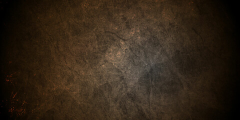 Stone brown black texture background. Dark cement, concrete grunge. Tile gray, Marble pattern, Wall black background. Empty black brown concrete stone surface texture.