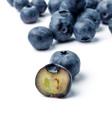 Blueberries, Huckleberry Isolated