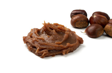 Chestnut Puree Isolated, Marrons Cream, Spread, Jam