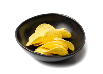 Potato Chips on Black