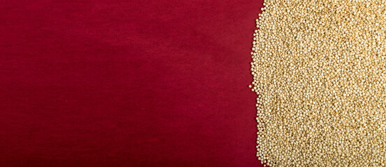 Quinoa Seeds Background or Chenopodium Quinoa Texture