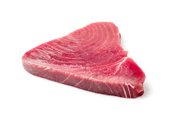 Raw Tuna Steak Isolated