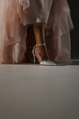 bride and groom on wedding day