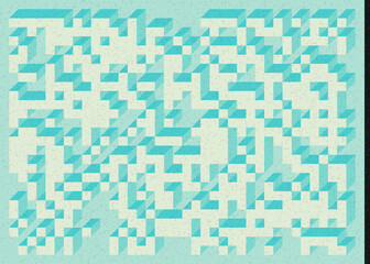 Implementation of Edward Zajec’s “Il Cubo” from 1971. Essentially a Truchet tile set of 8 tiles and rules for placement art illustration