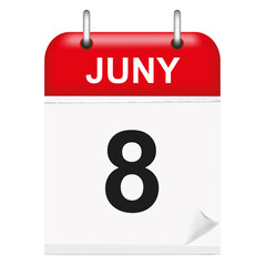 Juny 8_Calendar icon - 506582888