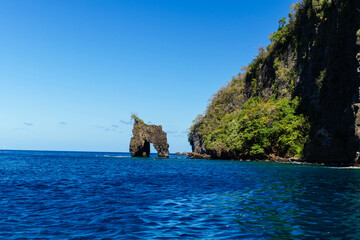 Wallilabou bay Saint Vincent in der Karibik