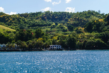 Wallilabou bay Saint Vincent in der Karibik