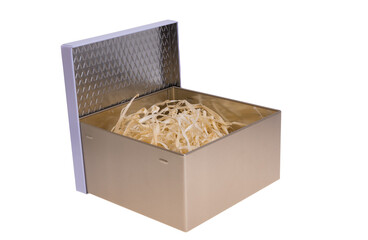 gift metal box isolated